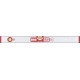 Niveau à bulles ALUSTAR 80 cm aluminium argent ± 05 mm/m avec aimant BMI