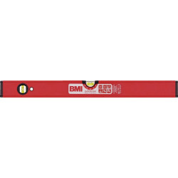 Niveau à bulles SUPERSTAR 200 cm aluminium rouge ± 05 mm/m avec aimant BMI