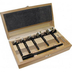 Jeu de forets à façonner Black Shark 6 pièces D. 35 40 50 60 68 mm + rallong