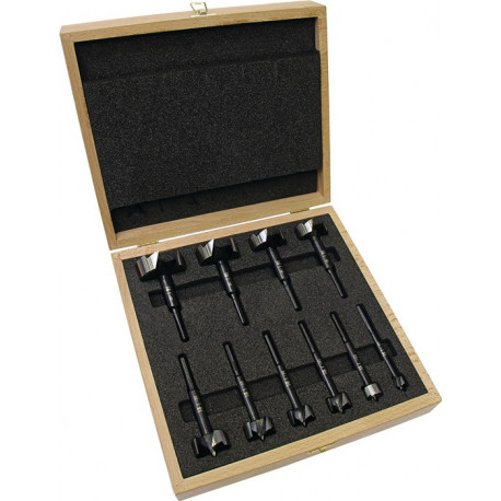 Jeu de forets à façonner Black Shark 10 pièces D. 15202526303540455055