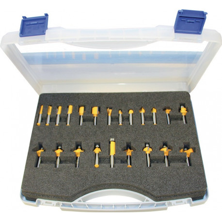 Cassette de fraisage supérieur en carbure type 973CT 22 pièces D. de la tige 8 mm H