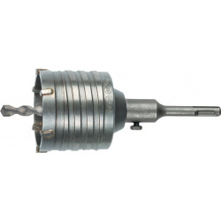 Trépan à percussion D. nominal 68 mm longueur totale 120 mm pour prises tige SDS-Plus HELLER