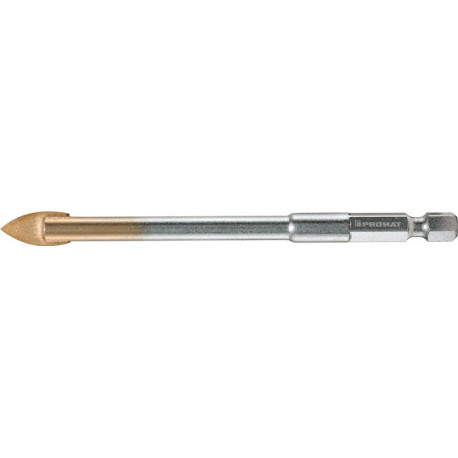 Foret pour le verre/le carrelage D. 6 mm longueur totale 105 mm