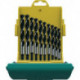 Jeu de forets à bois CV 10 pièces D. 3 4 5 6 7 8 9 10 11 12 mm Maxxbox