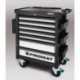 Servante d’atelier profil l.790xP480xH1035 mm 650 kg 7 tiroirs tôle d’acier PROMAT