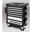 Servante d’atelier profil l.790xP480xH1035 mm 650 kg 7 tiroirs tôle d’acier PROMAT