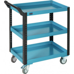 Chariot de service H896xl890xP542 mm capacité de charge par niveau 50 kg BLEU HAZET HAZET