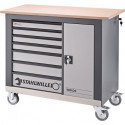 Établi roulant WB620 L extérieure1150xP500xH1030 mm nombre de tiroirs 7 750 kg STAHLWILLE