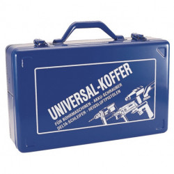 Valise pour machine-outils l.390xP240xH112 mm insert en mousse pour perceuses tôle d’acier, bleu