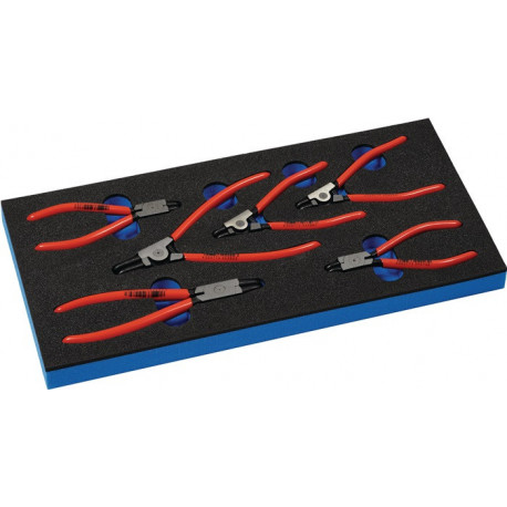 Module à outils 6 pièces module 1/3 bagues intérieures/ext. J0-21/A0-21 KNIPEX