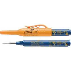 Marqueur profondeur Pica-Ink bleu avec pointe télescopique PICA