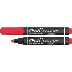 Marqueur permanent classique rouge Degrésuation 2-6 mm pointe conique PICA (Par 10)
