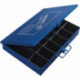 Mallette de rangement l.330xP240xH50 mm 18 comp. sans porte-étiquette bleu