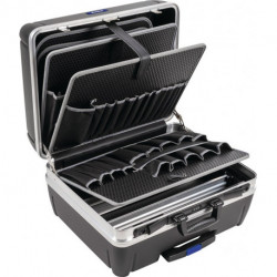 Valise rigide largeur int.485xP230xH375 mm matériau HDPE 42 l cadre en aluminium PROMAT