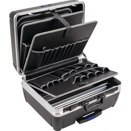 Valise rigide largeur int.485xP230xH375 mm matériau HDPE 42 l cadre en aluminium PROMAT