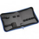 Sacoche à outils int.-lxPxH mm 1 pochette/11 boucles autoagripp. non équipé polyester 500D noir/bleu PROMAT