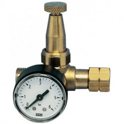 Petit détendeur à propane Mini avec manomètre 05-4 bar 6 kg/h G 3/8 po. LH KAYS