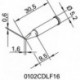 Panne série 102 en forme de burin largeur 16 mm 0102 CDLF16/SB ERSA
