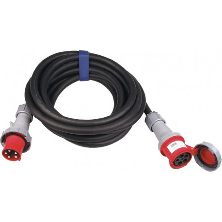 Rallonge CEE 63 A 400 V 50 m H07RN-F 5 x 16 mm² noir IP44
