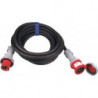 Rallonge CEE 63 A 400 V 50 m H07RN-F 5 x 16 mm² noir IP44