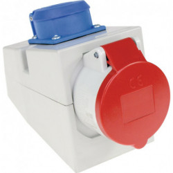 Prise combinée CEE 16 A 400 V position de la fiche 6 h IP44 AS-SCHWABE
