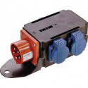 Adaptateur CEE MIXO SAAR 1x fiche CEE 400 V 16 A 5 pôles IP44 AS-SCHWABE