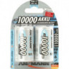 Batterie d´accumulateur 12 V 10000 mAh R20-D-Mono HR20 2 2 pièces/blister ANSMA