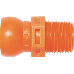 Raccord fileté taille 1/2 po. NPT R 3/8 sachet de 4 pièces LOC-LINE