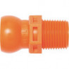 Raccord fileté taille 1/2 po. NPT R 3/8 sachet de 4 pièces LOC-LINE