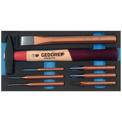 Module à outils 1500 CT1-350 8 pièces module 1/3 jeu d’outils de percussion GEDORE