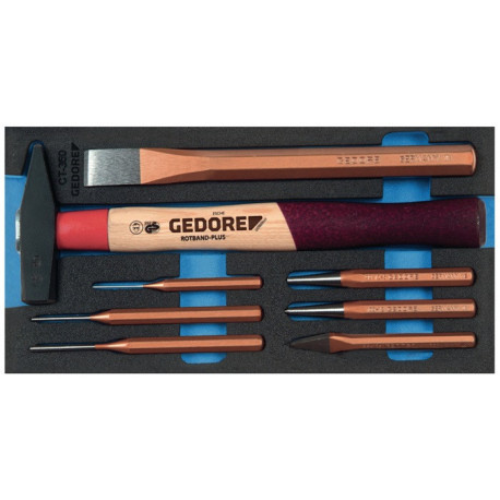 Module à outils 1500 CT1-350 8 pièces module 1/3 jeu d’outils de percussion GEDORE
