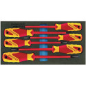 Module à outils 1500 CT1-VDE 2170 PZ 6 pièces module 1/3 tournevis à fente/PZD GEDORE