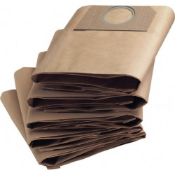 Sac filtrant en papier pour modèle NT27/1 5 pièces/UE KÄRCHER