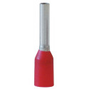 Embout de câble longueur L1/L2 140/80 mm rouge avec col en plastique 100 (AWG