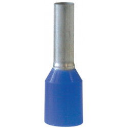 Embout de câble longueur L1/L2 140/80 mm bleu avec col en plastique 250 (AWG