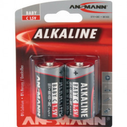 Batterie 15 V C-AM2-Baby 7500 mAh LR14 4914 2 pièce/blister ANSMANN