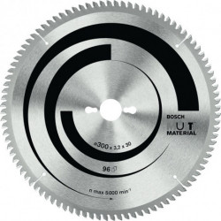 Lame pour scie circulaire D. ext. 300 mm nombre de dents 96 HLTCG largeur de coupe 3,2 mm HM BOSCH
