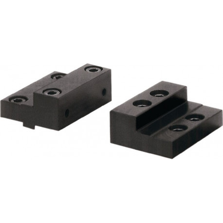 Mors étagé SB pour largeur de mâchoire 125 mm réversible hauteur de mâchoire 40 mm paire RöhM