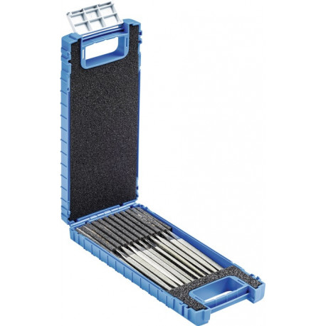 Jeu de limes aiguilles diamantées longueur 140 mm 11 pièces D 91 PFERD
