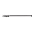Petite Fraise sur tige forme SKM D. 3 mm L. tête 11 mm D. de la tige 3 mm carbur