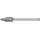 Petite Fraise sur tige forme SPG D. 6 mm L. tête 13 mm D. de la tige 3 mm carbur