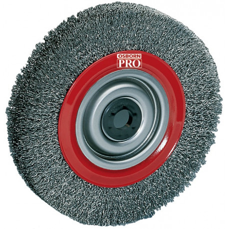 Brosse plate D. 125 mm épaisseur de fil 03 mm acier 30 mm 6000 min-¹ OSBORN