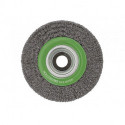 Brosse plate D. 200 mm épaisseur de fil 03 mm VA 30 mm 4500 min-¹ OSBORN