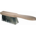 Balayette en fils d'acier longueur 310 mm acier moulé 4 rangées OSBORN