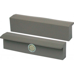 Mâchoire d'étau de protection pour largeur de mâchoire 100 mm avec cannelure polyuréthane BROCKHAUS