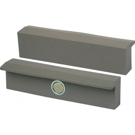 Mâchoire d'étau de protection pour largeur de mâchoire 120 mm avec cannelure pol