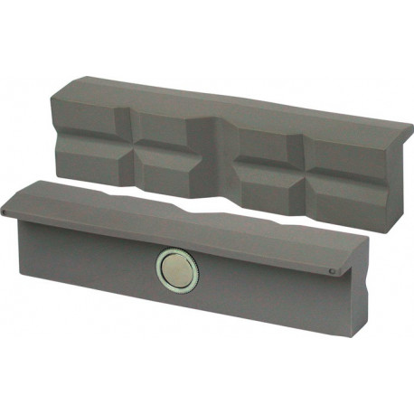Mâchoire d'étau de protection pour largeur de mâchoire 140 mm avec prismes polyu