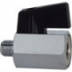 Mini-robinet à boisseau sphérique 1316 mm G 1/4 po. filetage intérieur/extérieu