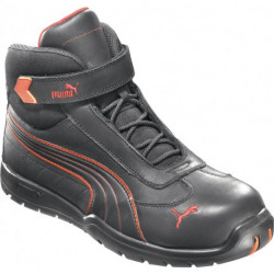 Botte de sécurité Daytona Mid taille 41 noir/rouge S3 HRO SRC EN ISO 20345 cuir