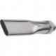 Buse plate Serie 22 filetage extérieur laiton nickelé longueur 100 mm largeur 21 mm RIEGLER